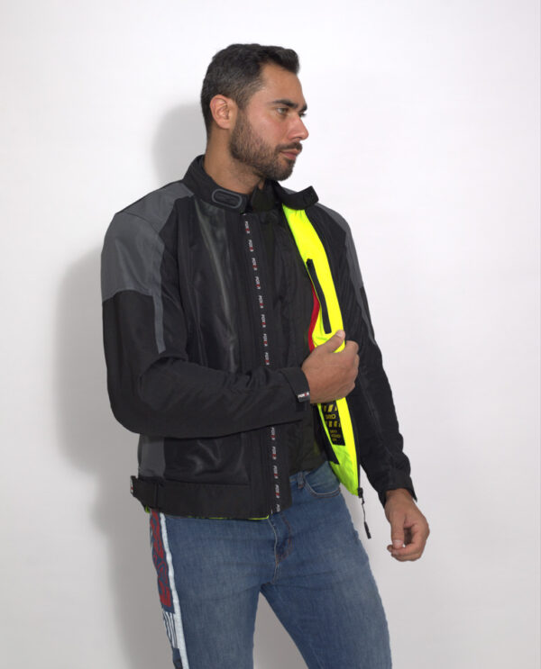 Jaqueta City Rider Summer Black Grey - Image 5