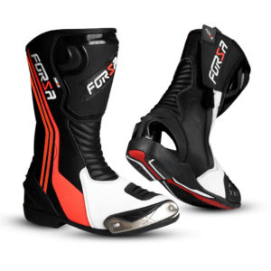 Bota Forza Long Rider Black Red White