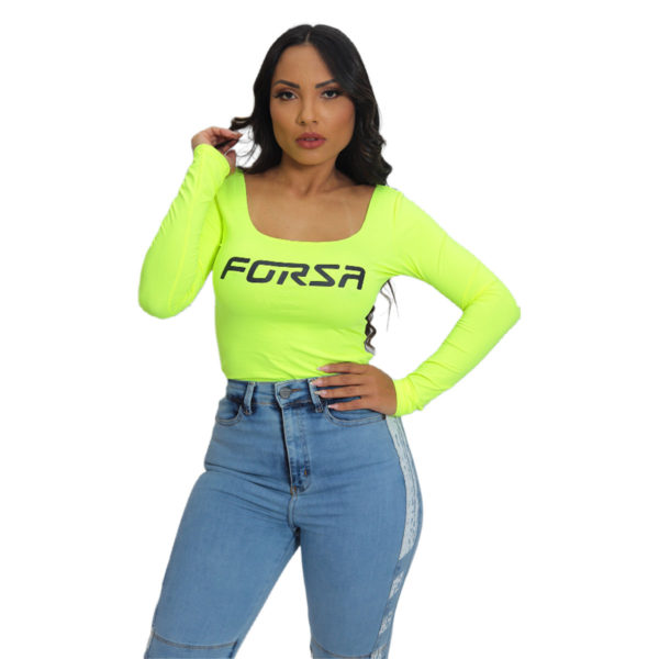 Blusa Segunda Pele de Verão Gola Canoa Green - Image 3