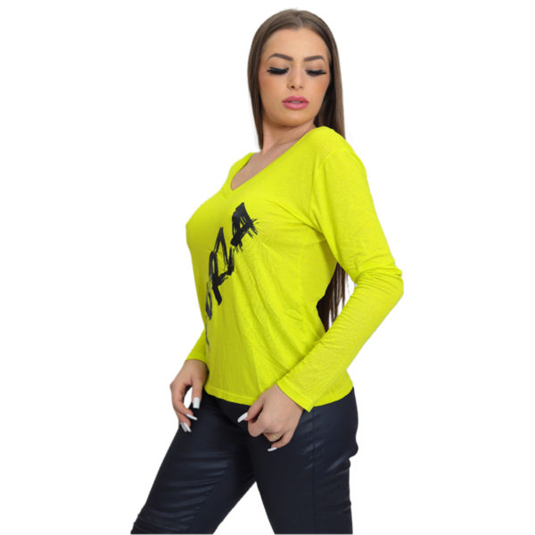 Blusa Forza em V Feminina Yellow - Image 2