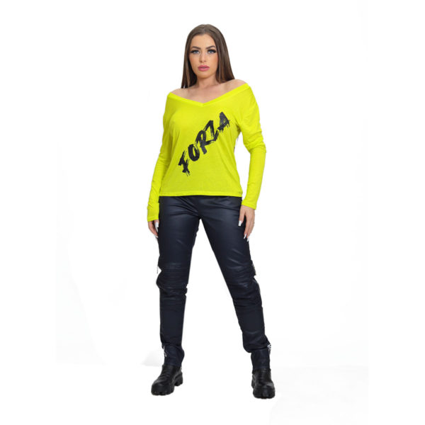 Blusa Forza em V Feminina Yellow - Image 4