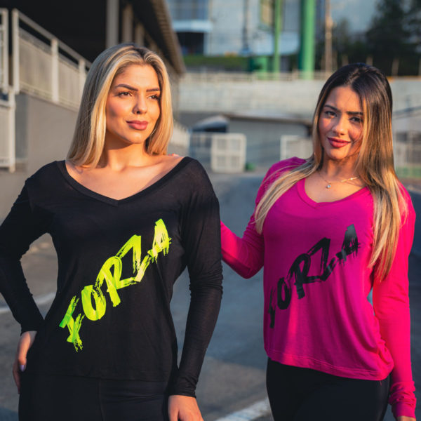 Blusa Forza em V Feminina - Pink - Image 5