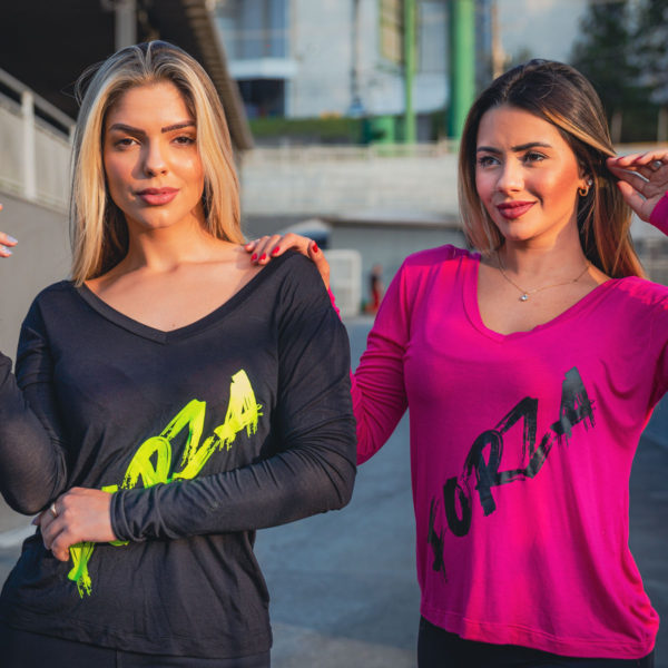 Blusa Forza em V Feminina - Pink - Image 4
