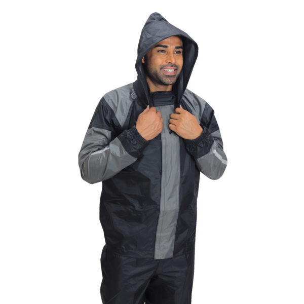 New Capa de Chuva Black Gray - Image 2