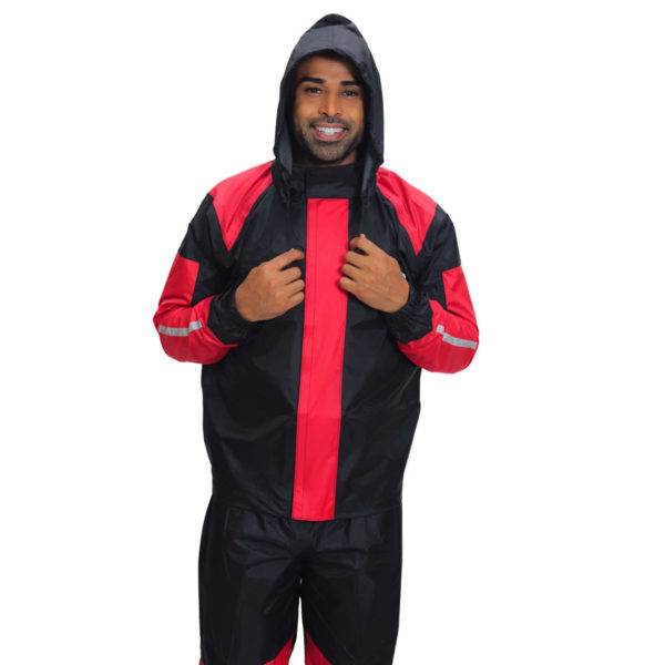 New Capa de Chuva Black Red - Image 2