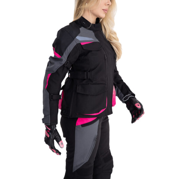 Jaqueta Forza Diamond Lady - Black- Dark Grey- Pink - Image 5