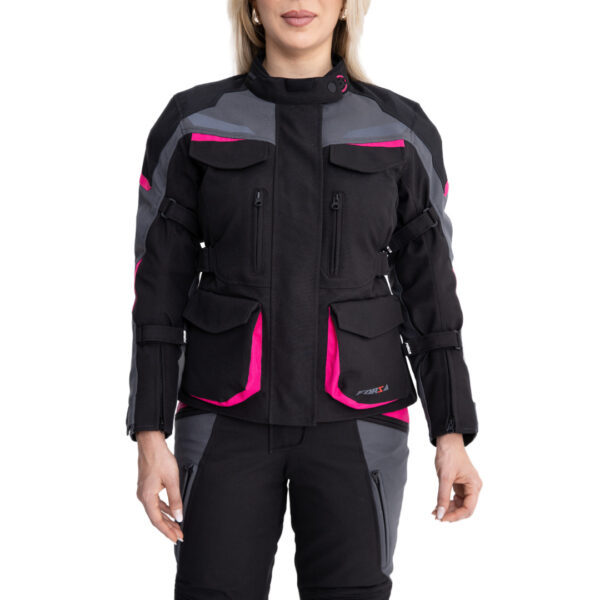 Jaqueta Forza Diamond Lady - Black- Dark Grey- Pink - Image 6