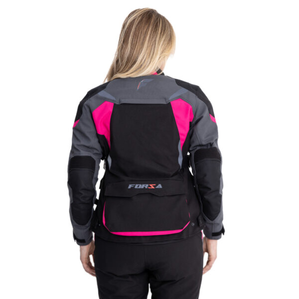 Jaqueta Forza Diamond Lady - Black- Dark Grey- Pink - Image 3