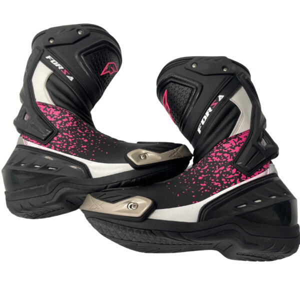 Bota Forza Long Rider Feminina - Black Pink White (LANÇAMENTO) - Image 9