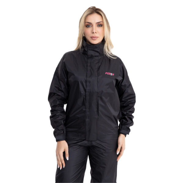 Capa de Chuva Econ. Forza Feminina BLACK - Image 2